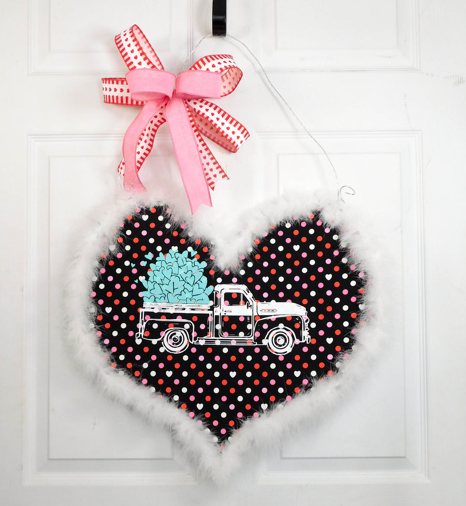 Pickup Full of Hearts Door Hanger