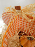 Raffia Pumpkin Patch Arrangement