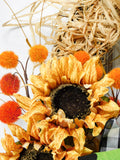Raffia Sunflower Wreath