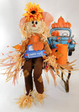 Scarecrow on Bench Fall Arrangement