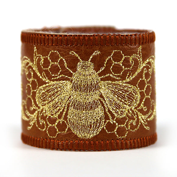 What's the Buzz Leather Cuff