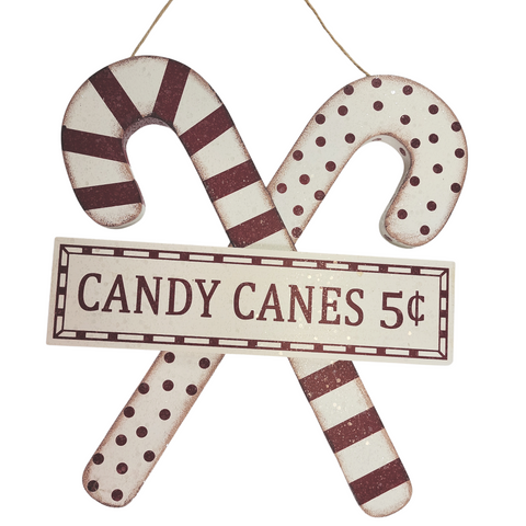 Candy Cane Sign