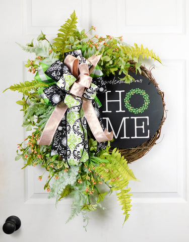 Welcome Home Fern Wreath