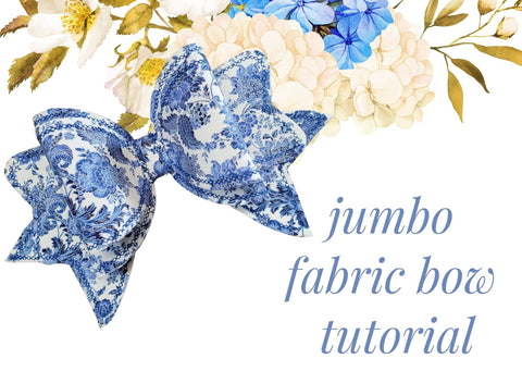 Jumbo Fabric Bow Tutorial