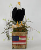 Patriotic Bald Eagle Flag Arrangement