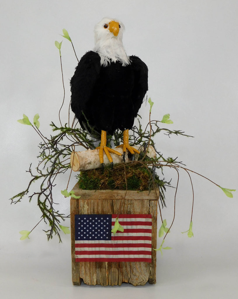 Patriotic Bald Eagle Flag Arrangement