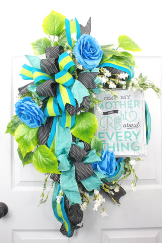 Mothers Day Grapevine Wreath