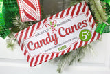 Candy Cane Christmas Wreath