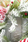 Candy Cane Christmas Wreath