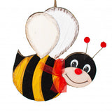 11" Wooden Bee Wreath Attachment Ornament
