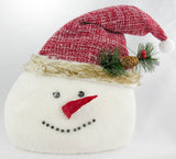 Snowman Face with Woven Hat
